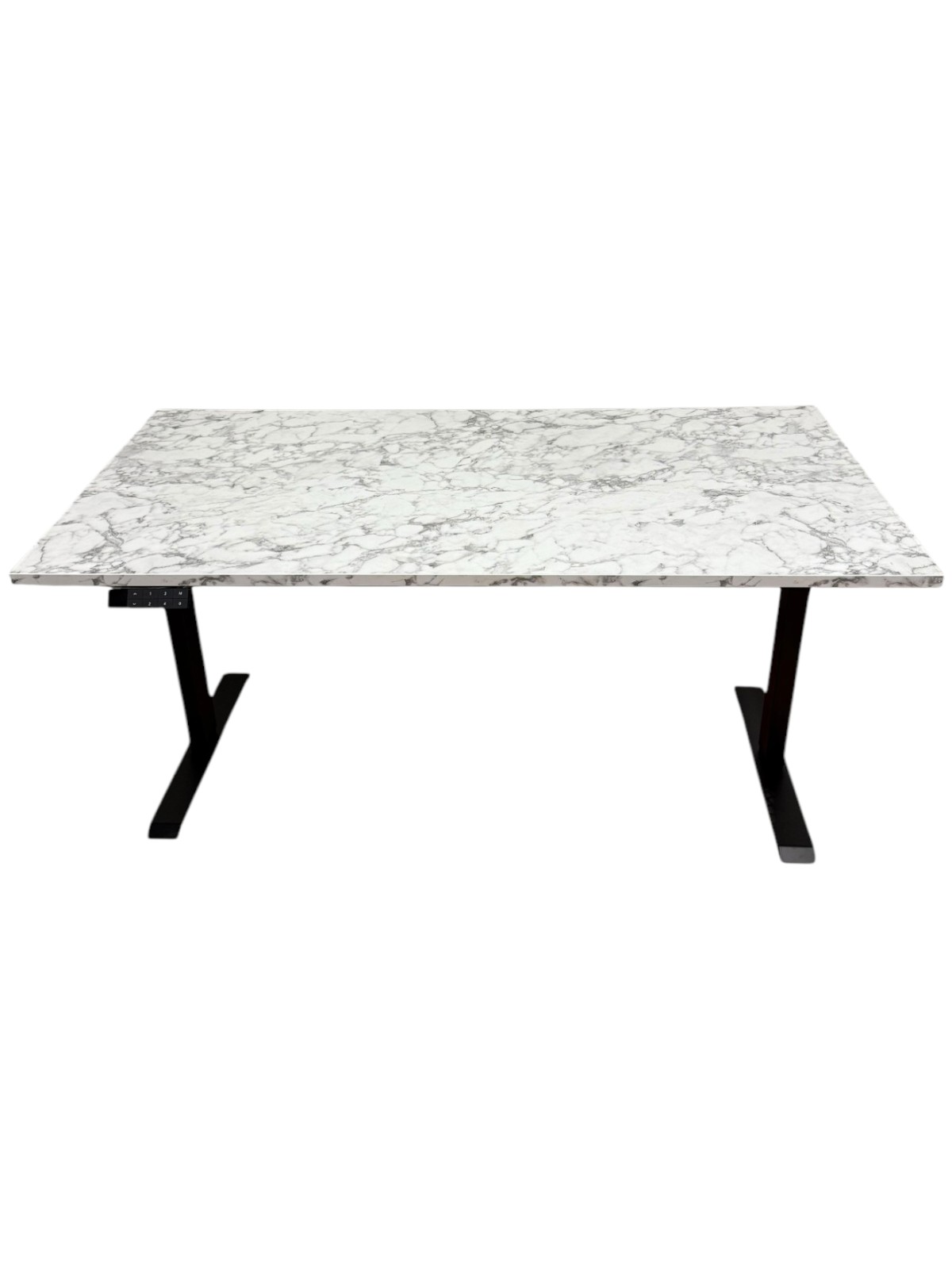 RoomForTheNew Schreibtisch Heathrow Basic Marmor/Schwarz